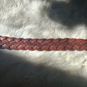 Brown Braided Belt
